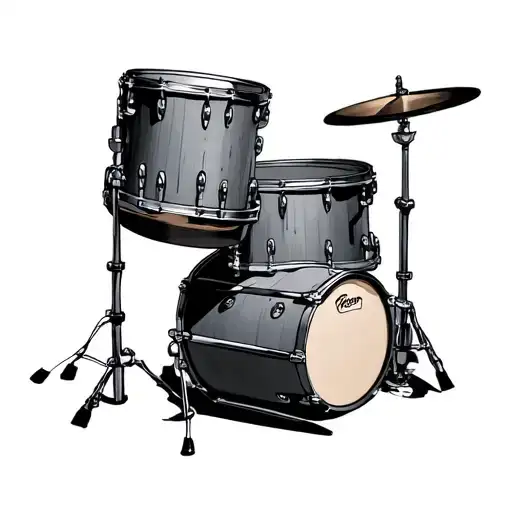 snare drum tattoo design idea
