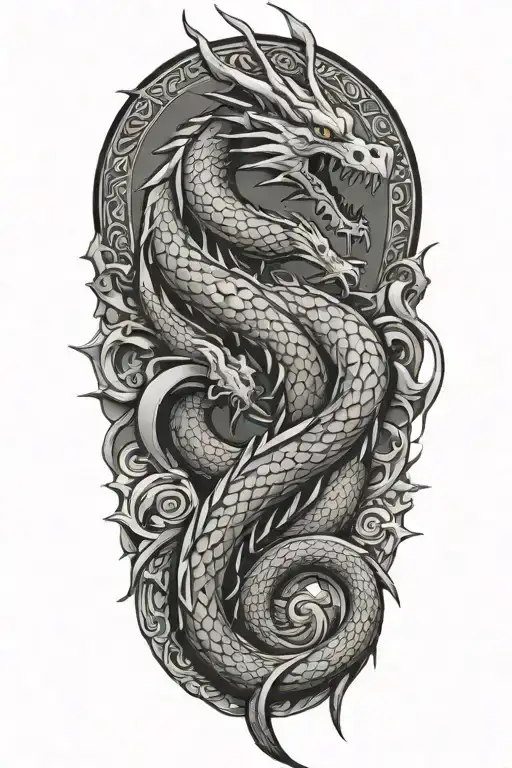 dragon tattoo design idea