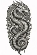 dragon tattoo design idea