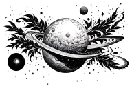 Meaningful universe tattoo design idea