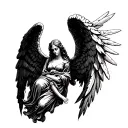The Haserot Angel tattoo design idea