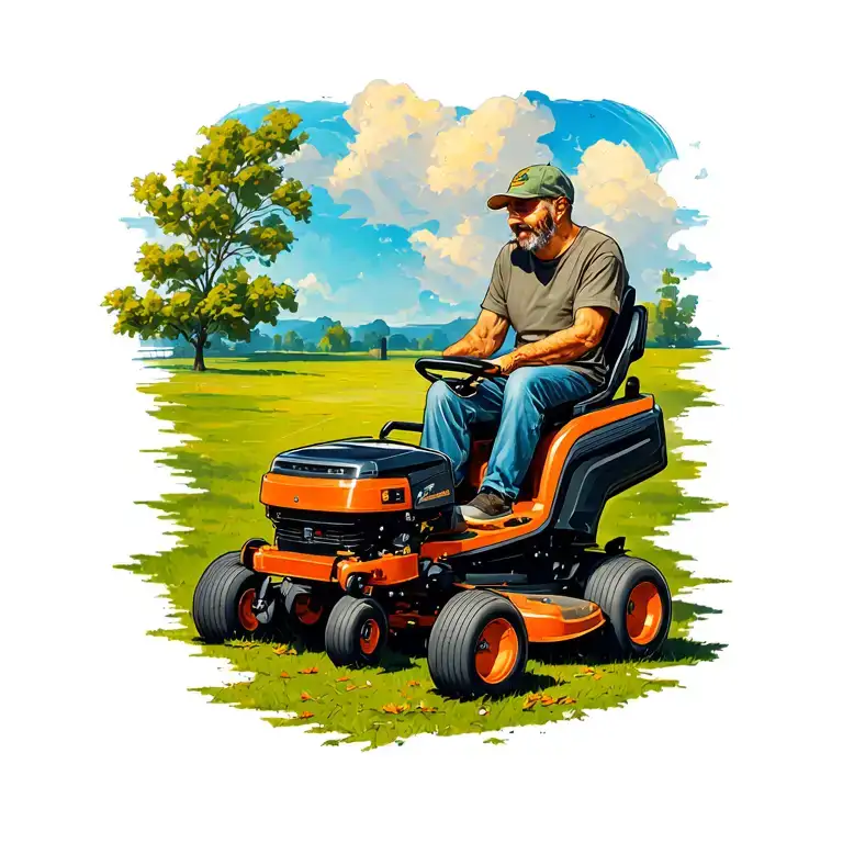 Lawnmower tattoo design idea