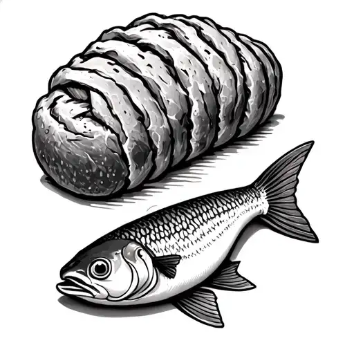 Loaves And Fishes tattoo design idea