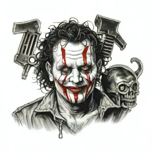 Billy from saw movie tattoo design idea