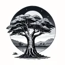 Baobab tattoo design idea