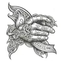 God's got me writing for hand tattoo design tattoo design idea