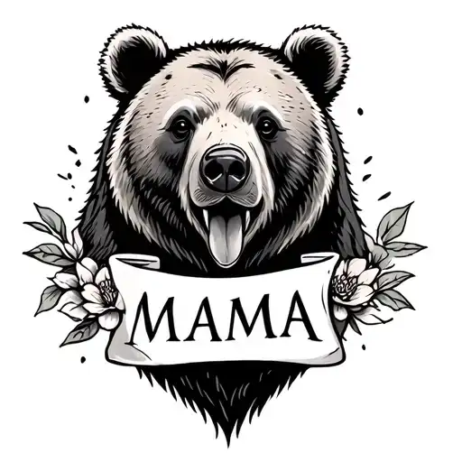 Mama Bear tattoo design idea