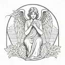 weeping Angel tattoo design idea