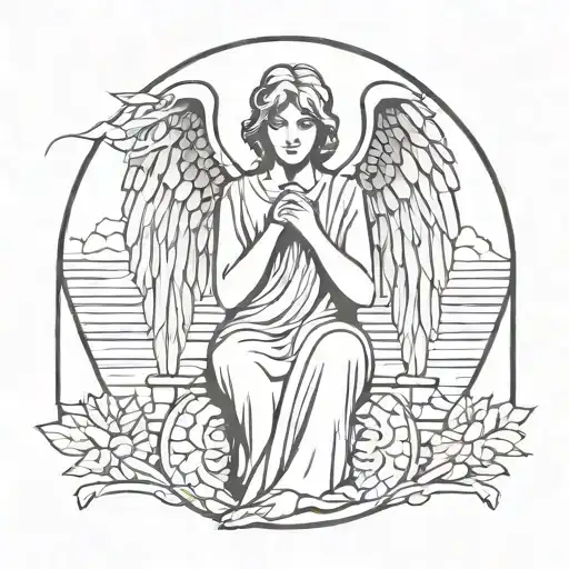 weeping Angel tattoo design idea