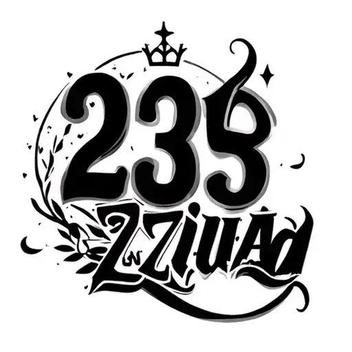My name is oussama i have 2 kids dany and Ziad i love number 23 and im aquarius tattoo design idea
