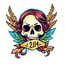 214 written tattoo design idea