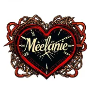 "Mélanie" Clock Heart Chains tattoo design idea