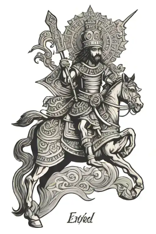 Ethiopian meskel the square tattoo design idea