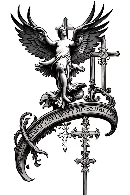 catholic church art inspired tattoo tattoo design idea