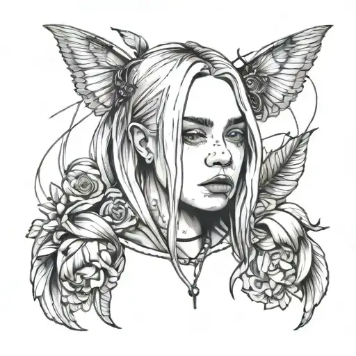 Billie Eilish tattoo design idea