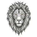 Lion head tattoo design idea