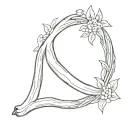 wishbone tattoo design idea