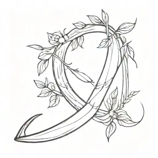 wishbone tattoo design idea