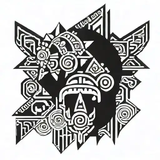 Aztec, Inca, Mayan tattoo design idea