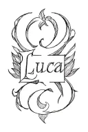 Luca name tattoo design idea