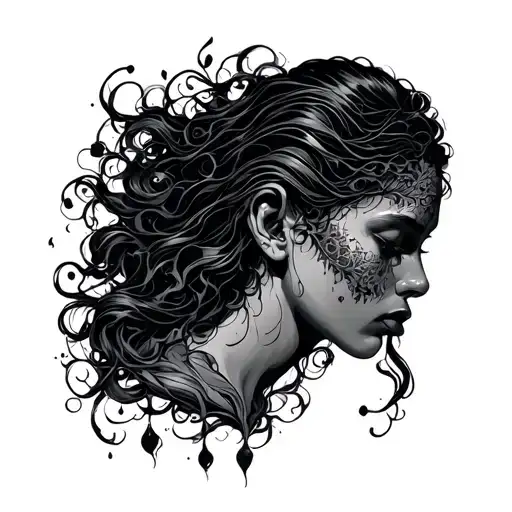 persons soul leaving the body tattoo design idea