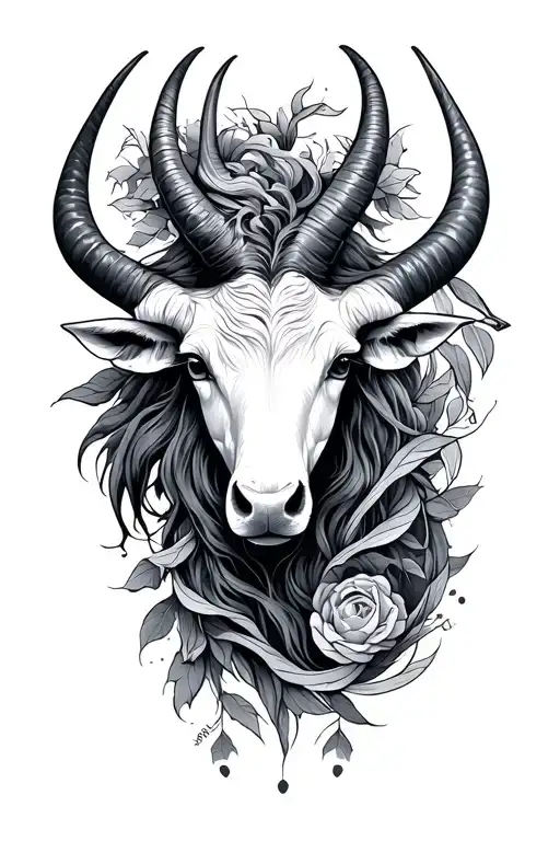 Taurus, virgo, CAPRICORN pisces sign tattoo design idea