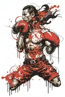 tatoo idea based on boxing community gathering around a fire tattoo design idea