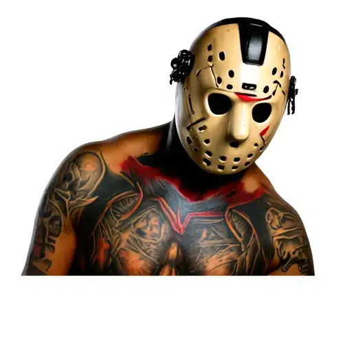 Jason Voorhees mask tattoo design idea