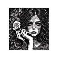 Depression depicted tattoo design idea