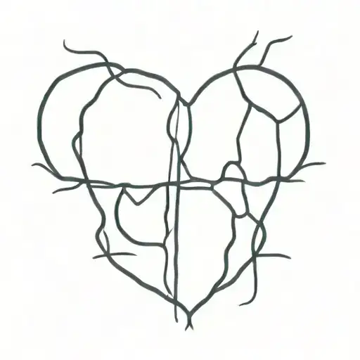 black dissinigrating heart shape in a prison cell   tattoo design idea