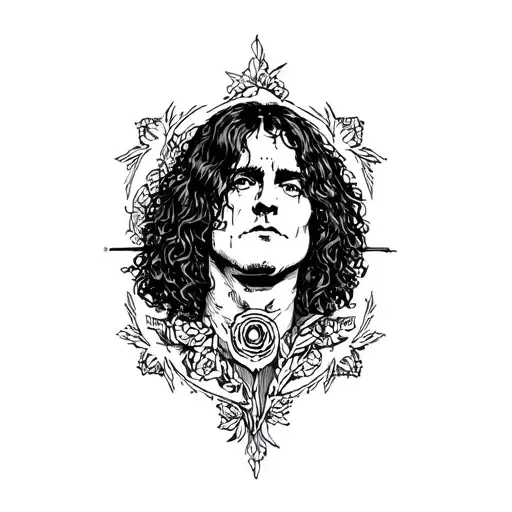 the song "no more tears" by ozzy osbourne  tattoo design idea