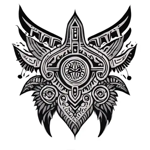 berber family symbol tattoo design idea