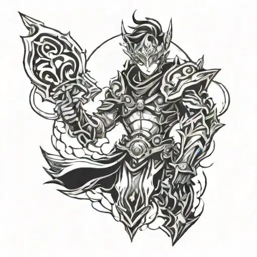 league of legends tattoo design idea