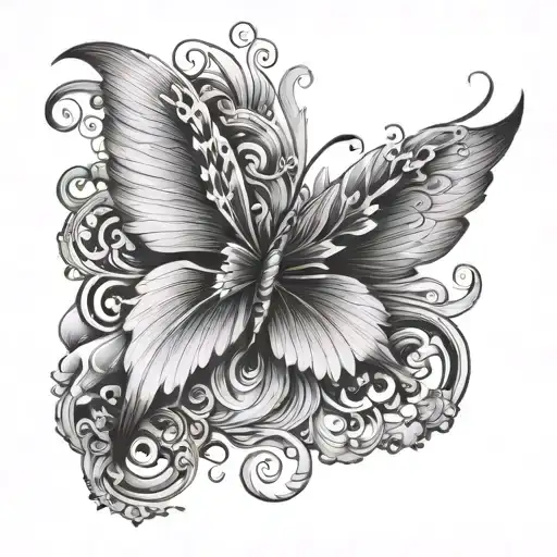  "Create a visually striking tattoo design for the right upper shoulder that flows seamlessly onto the upper chest and b tattoo design idea