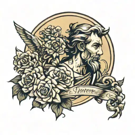 Saint Joseph tattoo design idea