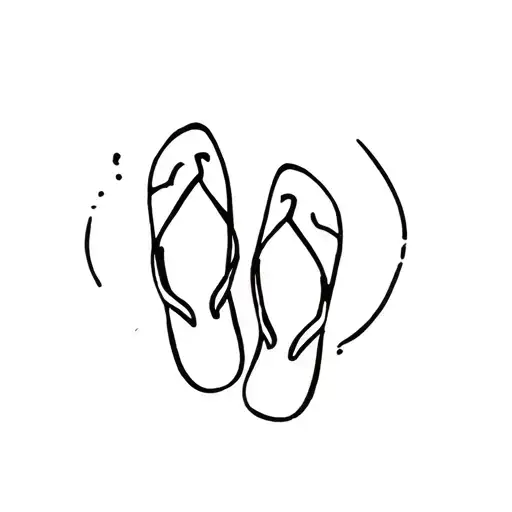 Flip Flop tattoo design idea