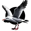 seagull tattoo design idea