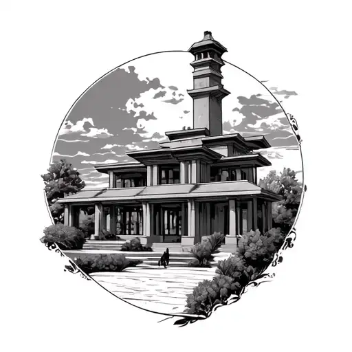 Frank Lloyd Wright tattoo design idea