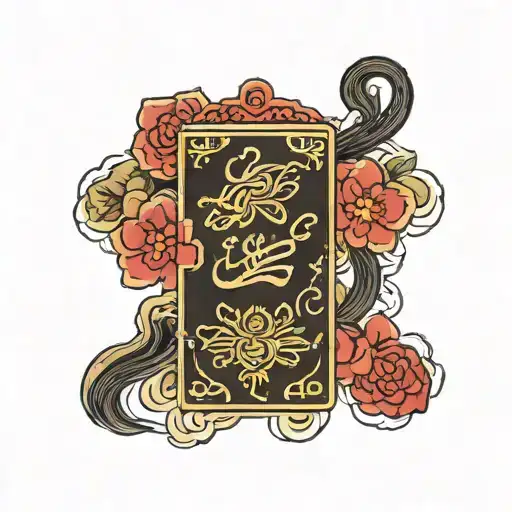 japanese omamori charm tattoo design idea
