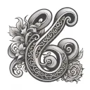 Ampersand WITH INITALS tattoo design idea