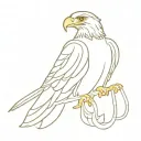 golden Eagle syrup tattoo design idea