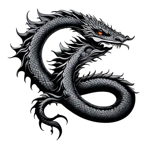 Naga tattoo design idea