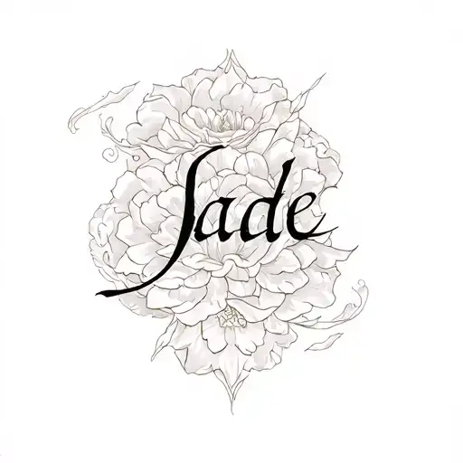 jade name tattoo tattoo design idea