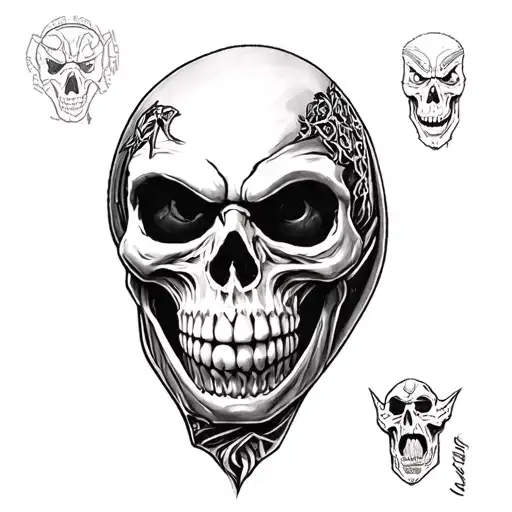 Skeletor tattoo design idea