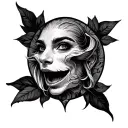 Dimple tattoo design idea