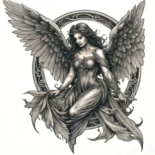 Dark Angel tattoo design idea