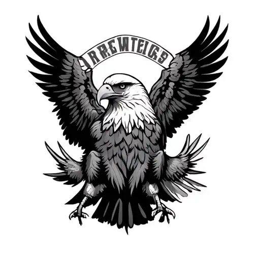 Swat Eagle tattoo design idea