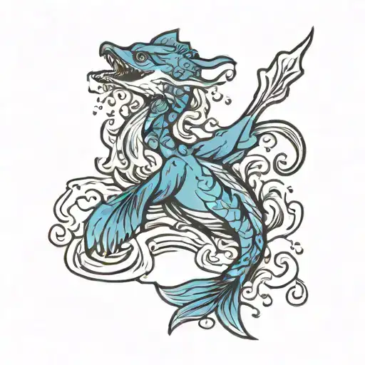 frozen Great Lakes tattoo design idea