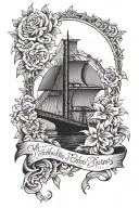 May the bridges i burn light the way tattoo design idea