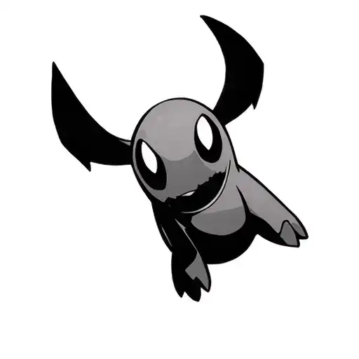 diglett pokemon as a frightening ghost tattoo design idea